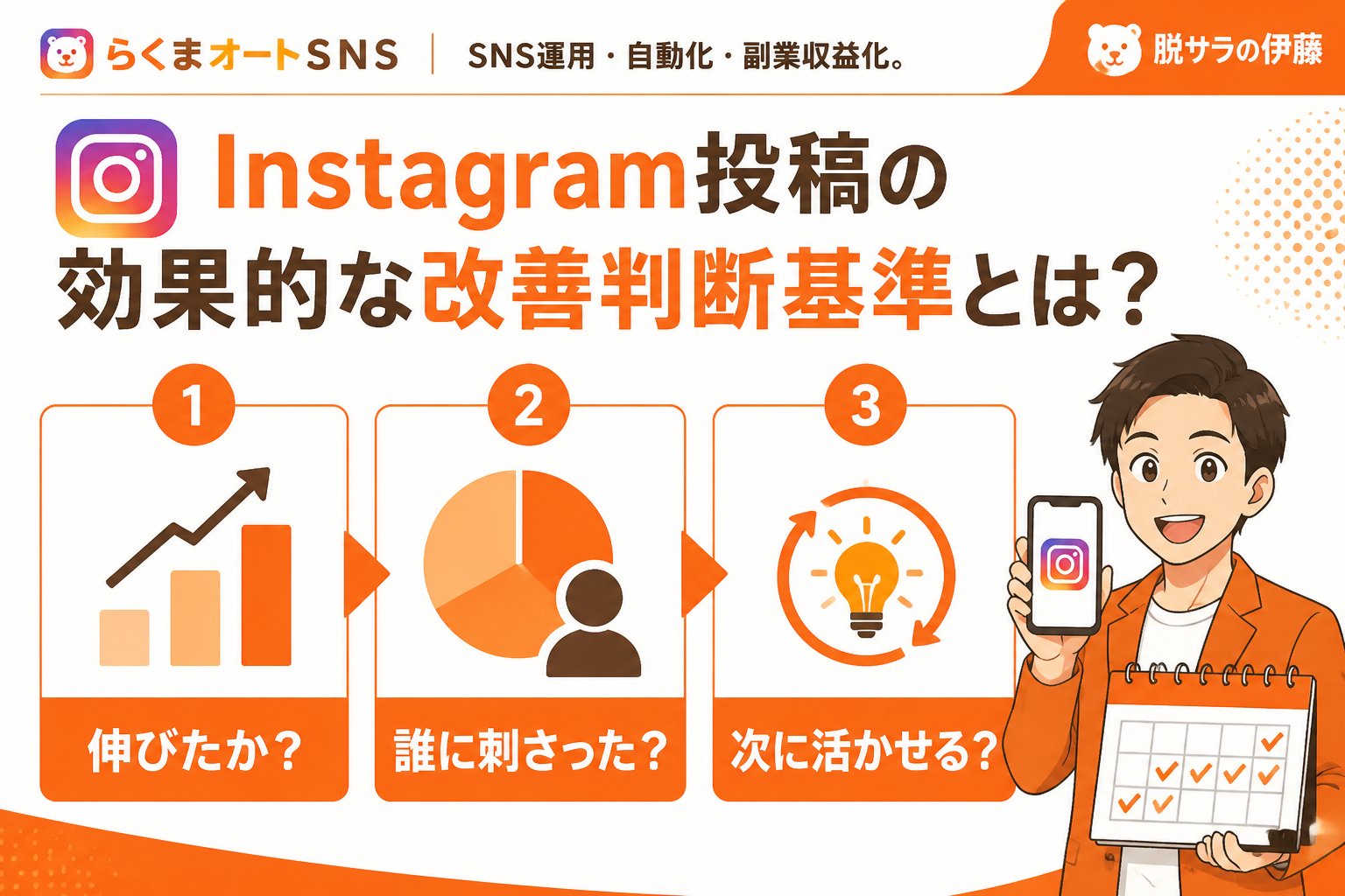 SNS運用 Instagram投稿の効果的な改善判断基準とは?